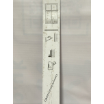 2 x Extendable Window Curtain Rods with Decorative End Caps – Black Metal (50–80 cm)