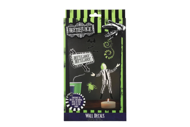 Beetlejuice Wall Decals Arts and Crafts Glow in the Dark Stickers