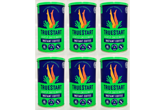 TrueStart Barista Grade Lightly Caffeinated Instant Coffee – Smooth Full Flavour (6 x 100g)