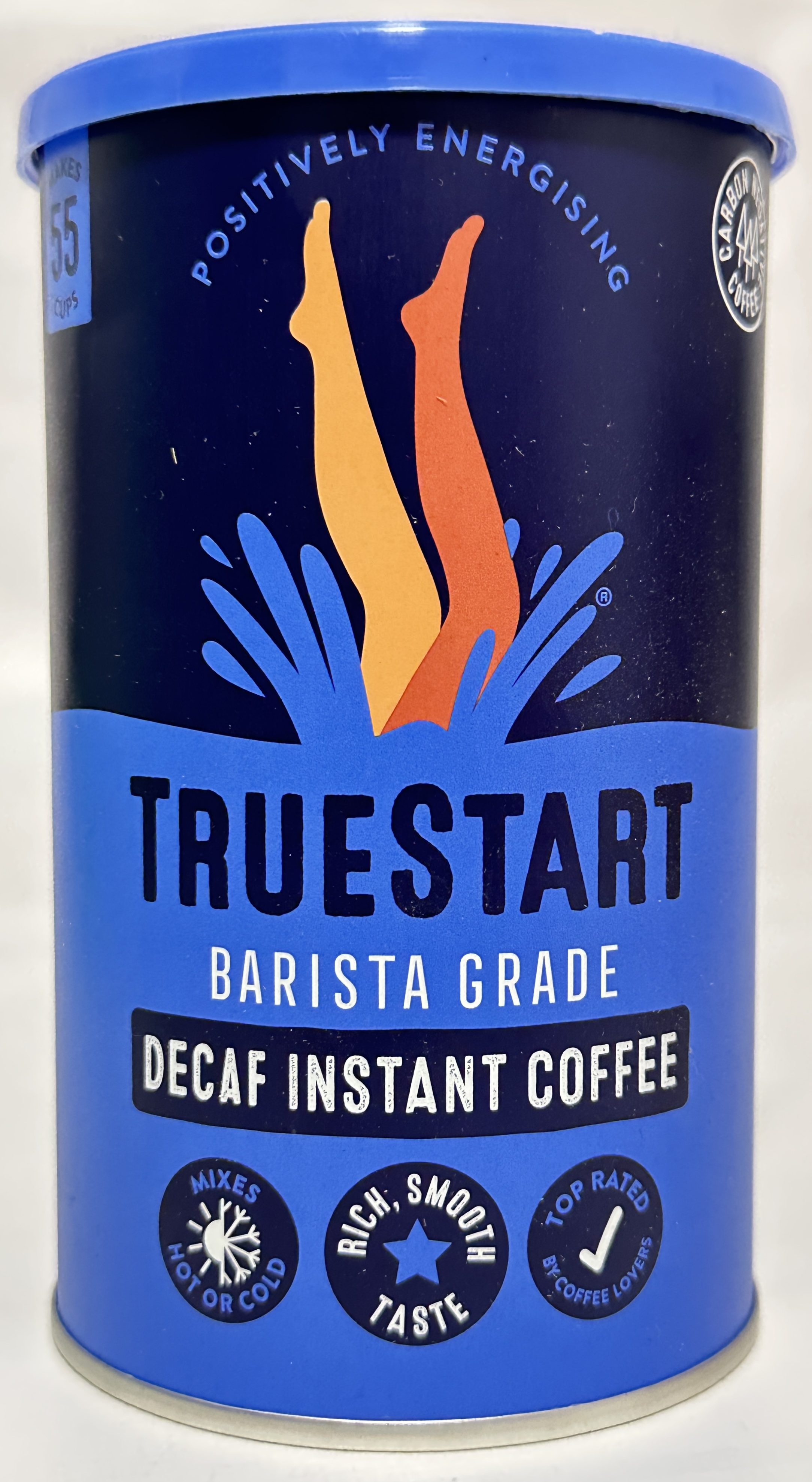TrueStart Barista Grade Super Blend Strong Instant Coffee - 3 X 100g 165 Cups Premium Freeze Dried Coffee Granules Mycotoxin Free Antioxidant Rich Strong Smooth With 100 Full Flavour