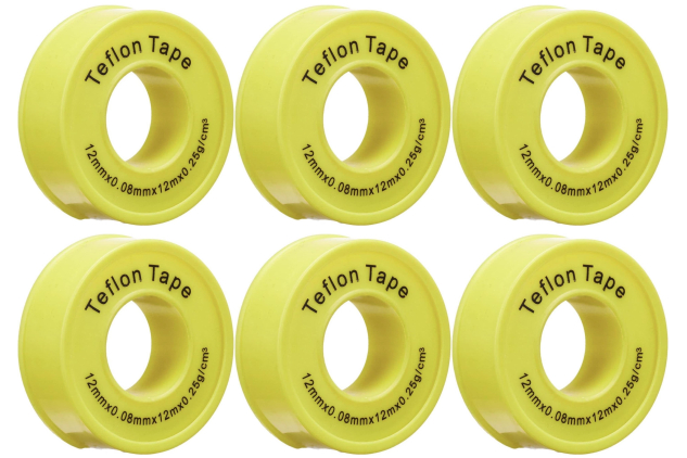 Gardena Teflon Thread Tape Sealing Tape For Threaded Joints | 12 Metres Per Roll | 6 Pack