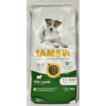 IAMS Dry Dog Food with Lamb – Small & Medium Breed Adult Dogs (12kg)