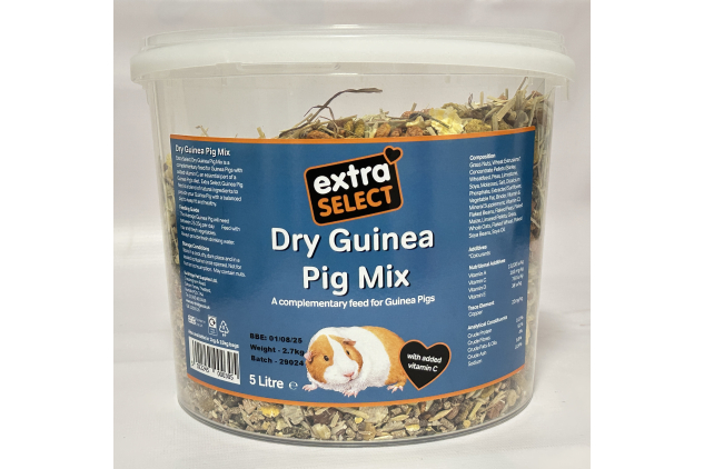 Dry Guinea Pig Mix – 5 Litre Tub (2.7kg)