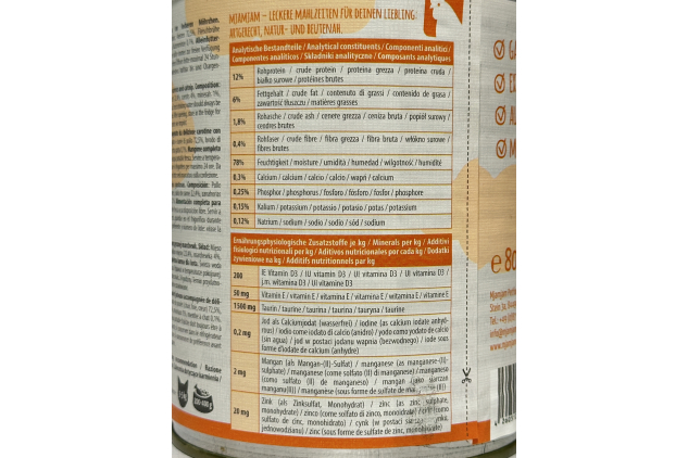 Premium Wet Cat Food – Mixed Pack I (6 x 800g) – Chicken, Beef & Hearts – Grain-Free