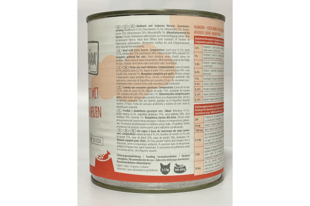 Premium Wet Cat Food – Mixed Pack I (6 x 800g) – Chicken, Beef & Hearts – Grain-Free