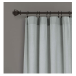 Lush Decor Pastel Blue Colour Chenille Chevron Window Curtain Panel Pair (84