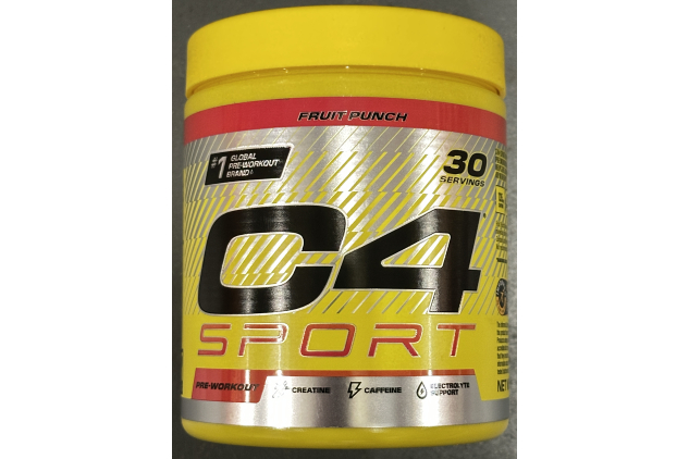C4 SPORT Pre-Workout Powder Fruit Punch | Zero Sugar | With Creatine & Caffeine | 30 Servings