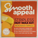 Smooth Appeal Stripless Hot Wax Kit – Microwave Formula, 40g (Pack of 2) | Enriched with Aloe Vera, Vitamin E & Tea Tree Oil