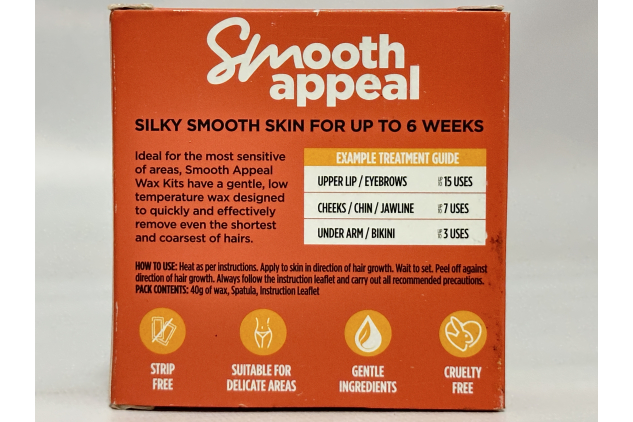 Smooth Appeal Stripless Hot Wax Kit – Microwave Formula, 40g (Pack of 2) | Enriched with Aloe Vera, Vitamin E & Tea Tree Oil