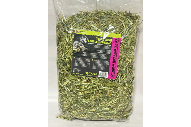 Komodo Tortoise Edible Bedding 10L | Botanical Herbs & Leaves | Natural Complementary Feed