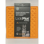 LickiMat Buddy Dog Feeding Mat – Orange | Boredom & Anxiety Relief | Slow Feeder for Treats & Meals