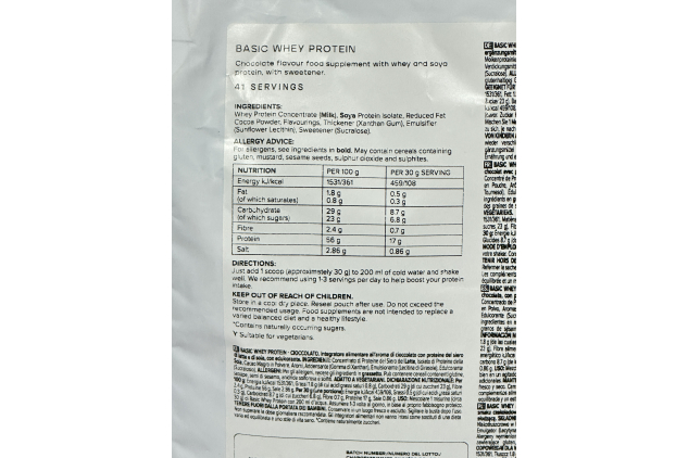 Bulk Basic Whey Protein – Chocolate – 1.25 kg | 41 Servings | Low Sugar, High Protein Muscle Support