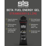 Science in Sport (SiS) Beta Fuel Energy Gel – Strawberry & Lime – 30 x 60ml | Dual Source Energy | 40g Carbs per Gel