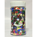 Multi-Coloured Bells Shaped Christmas Confetti – 200 g Jar | Festive Glitter Mix | Party & Craft Decoration