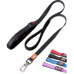 Canny CONNECT Lead – Anti-Pull Dog Lead for Canny Collar | Lockable Handle | Soft Padded Grip | 120 cm x 15 mm Black (Puppies & Small Dogs)