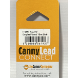 Canny CONNECT Lead – Anti-Pull Dog Lead for Canny Collar | Lockable Handle | Soft Padded Grip | 120 cm x 15 mm Black (Puppies & Small Dogs)