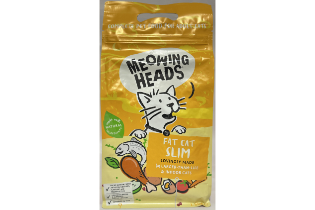 Meowing Heads Fat Cat Slim Dry Cat Food | Adult Cats | 1.5kg x 4 (6kg Total)