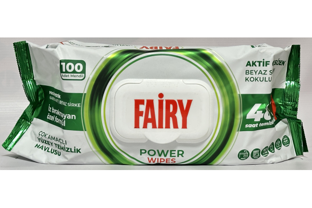 Fairy Power Wipes – Multi-Purpose Surface Cleaning Wipes (100 Pack)