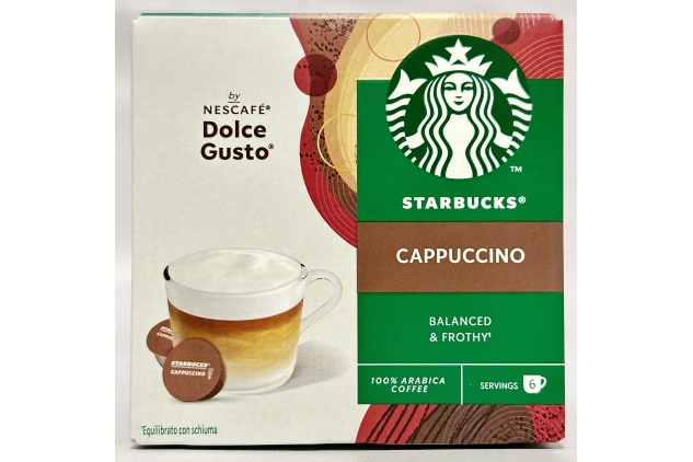 STARBUCKS Cappuccino by NESCAFÉ Dolce Gusto – 72 Coffee Pods (6 x 12 Pods)