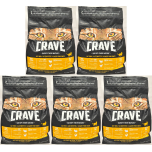 CRAVE High Protein Dry Cat Food – Grain Free with Turkey & Chicken – 2.8kg (Pack of 5 = 14kg Total)