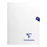 Clairefontaine 393101C - One Colourless Mimesys Stapled Notebook Dimensions: A4 21 X 29.7 cm - 48 Pages Seyes Ruled 90g White Paper Polypro Cover