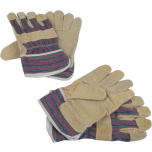 Brüder Mannesmann Work Gloves – Heavy Duty Leather Palm Gloves (2 Pairs, Size XL) | Model 41702 | CE Certified EN420