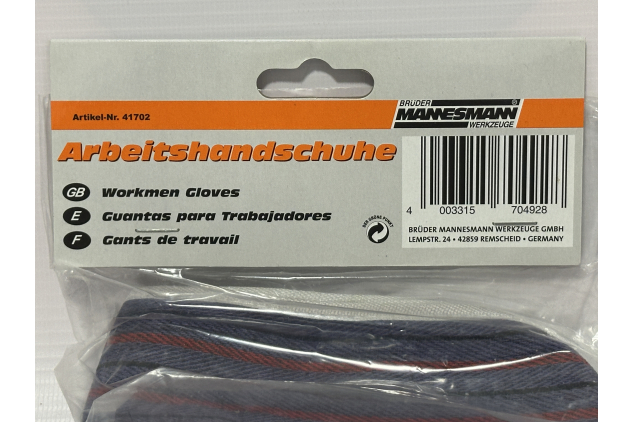 Brüder Mannesmann Work Gloves – Heavy Duty Leather Palm Gloves (2 Pairs, Size XL) | Model 41702 | CE Certified EN420