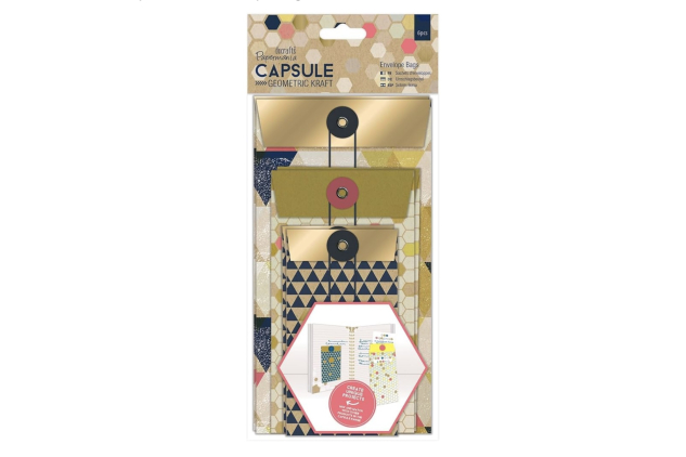 Papermania Envelope Present Bags Multi-Colour 6 Pack Small Size