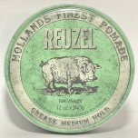 Reuzel Green Grease Medium Hold Pomade 340g | Medium Hold & Shine | Classic Men’s Hair Styling Wax