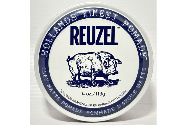 Reuzel Clay Matte Pomade 113g (4oz) | Medium Hold & Matte Finish | Men’s Hair Styling Clay