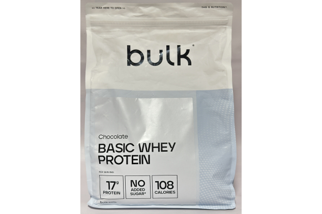 Bulk Basic Whey Protein Powder – Chocolate – 2.5 kg | 82 Servings | 17 g Protein per Serving | No Added Sugar | Low Calorie | Vegetarian-Friendly