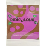 Protein Works Ridiculous Vegan Protein Bar – Triple Chocolate Brownie – 9 x 47.5 g | High Protein, Low Sugar, 100% Plant-Based