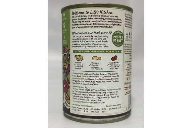Lily’s Kitchen An English Garden Party – Natural Wet Dog Food – 24 x 400g Tins