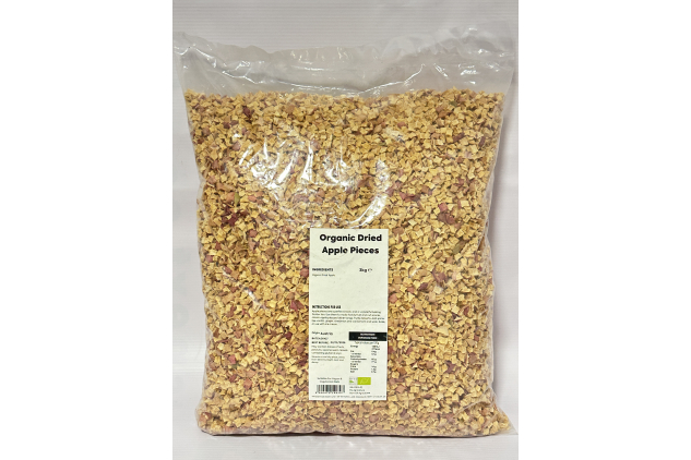Organic Dried Apple Pieces – 3kg | Certified Organic | Vegan | GMO Free | High Fibre