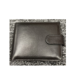 Mens Plain Unbranded Leather Wallet Black Birthday Gift Present Idea