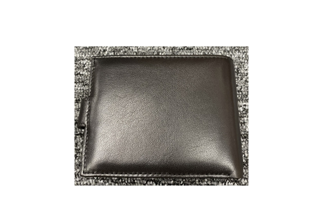Mens Plain Unbranded Leather Wallet Black Birthday Gift Present Idea