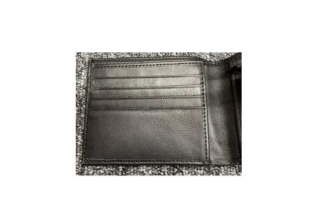 Mens Plain Unbranded Leather Wallet Black Birthday Gift Present Idea