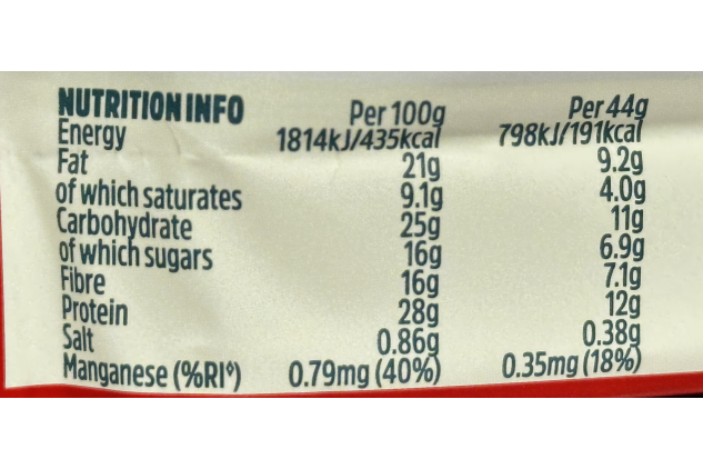 TREK Power Bar with Lotus Biscoff – 20 x 44g | High Protein | Vegan | Plant-Based | High Fibre