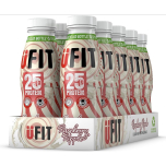 UFIT 25g High Protein Milkshake Drink – Raspberry Ripple – 10 x 330ml Bottles