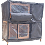 Bunny Business 41” Double Decker Rabbit & Guinea Pig Hutch Cover – Weatherproof Protective Cover (Cover Only)