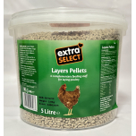 Extra Select Layers Pellets – Complete Poultry Feed Tub, 5 Litre (Approx. 3.8kg)