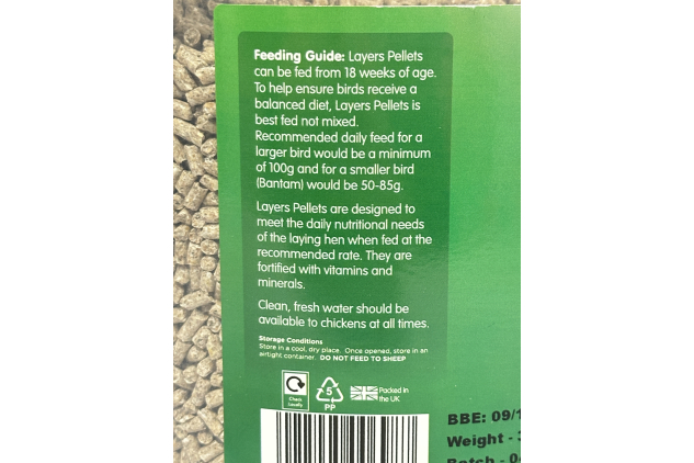 Extra Select Layers Pellets – Complete Poultry Feed Tub, 5 Litre (Approx. 3.8kg)