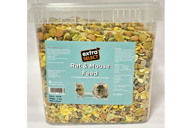 Extra Select Rat & Mouse Feed – 5 Litre Bucket (Approx. 2.7kg)