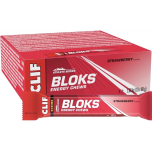 CLIF BLOKS Energy Chews – Strawberry Flavour | Fast-Acting Carbohydrate Energy | Plant-Based | 18 × 60g Packs