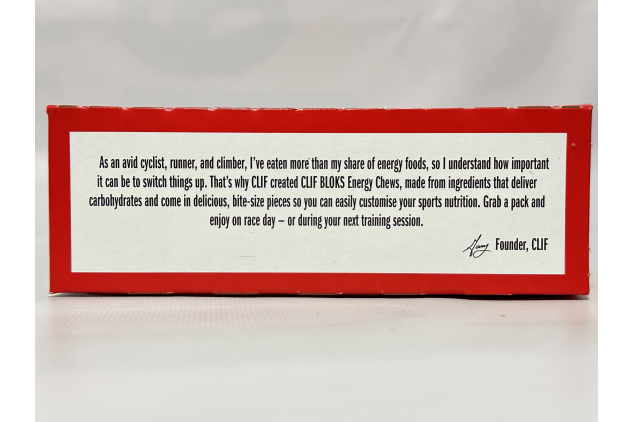 CLIF BLOKS Energy Chews – Strawberry Flavour | Fast-Acting Carbohydrate Energy | Plant-Based | 18 × 60g Packs