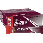 CLIF BLOKS Energy Chews – Black Cherry + Caffeine | Fast Energy for Endurance | Plant-Based | 18 × 60g Packs