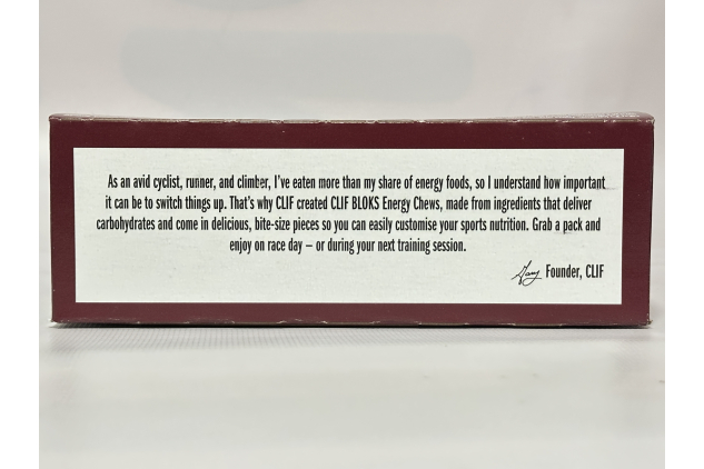 CLIF BLOKS Energy Chews – Black Cherry + Caffeine | Fast Energy for Endurance | Plant-Based | 18 × 60g Packs