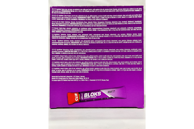 CLIF BLOKS Energy Chews – Mountain Berry Flavour – Plant Based Quick Energy – 18 x 60g