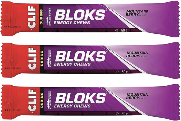 CLIF BLOKS Energy Chews Mountain Berry 3 x 60g