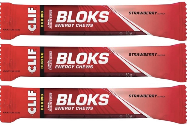 CLIF BLOKS Energy Chews Strawberry 3 x 60g